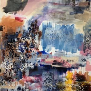 Abstract Color Landscape Painting by Virginia Glasmacher