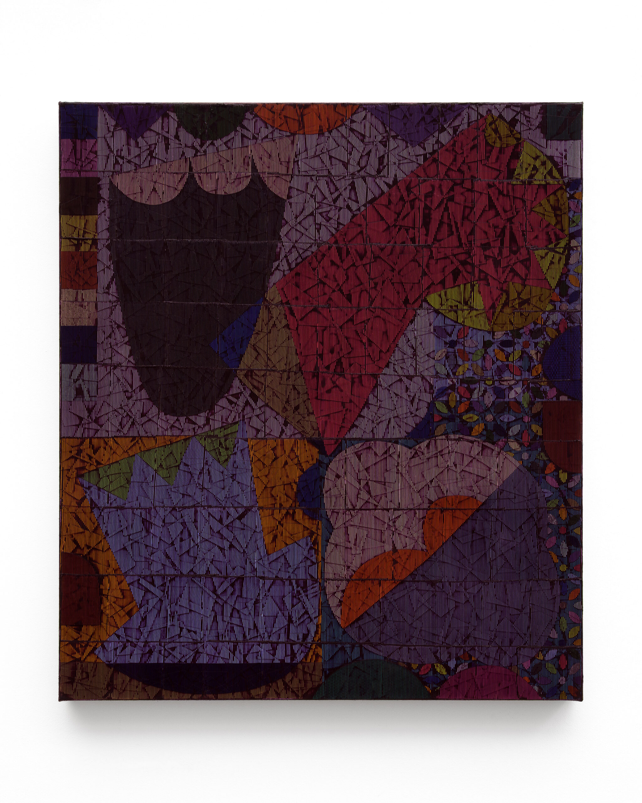 CG_Cantaris_80x70x4,5cm_oil, foil on linen_2025